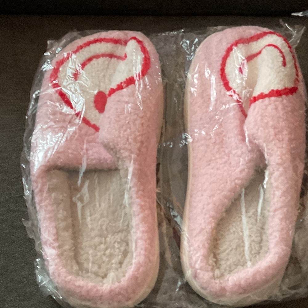 Cozy Pink Fleece Slippers